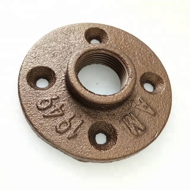threaded floor flange iron industrial pipe pricelist