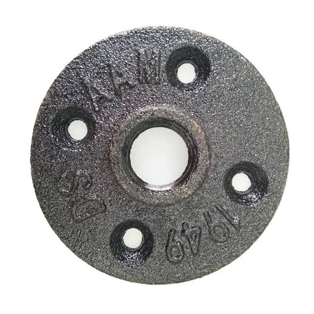 1/2'' retro antique cast iron floor flange for pipe furniture