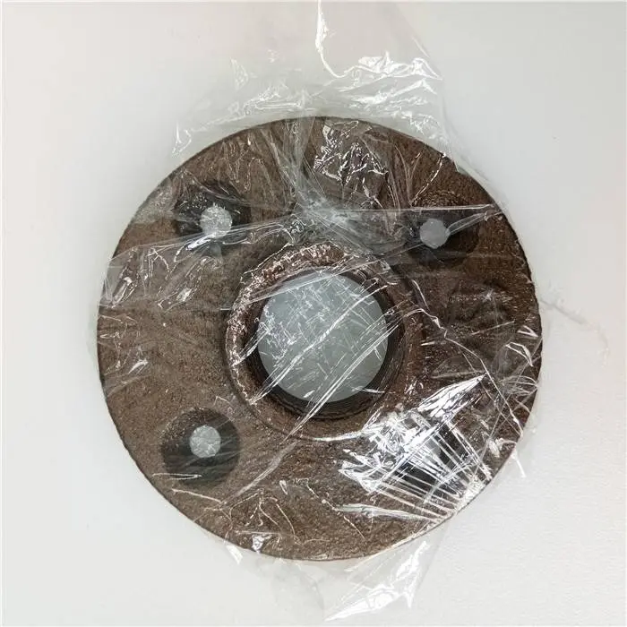 3/4inch black color cast iron pipe fittings floor flange with npt thread
