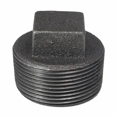 3/4inch industrial cast iron pipe fittings plugs used for diy pipe furniture