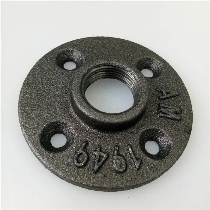 black malleable iron 1/2