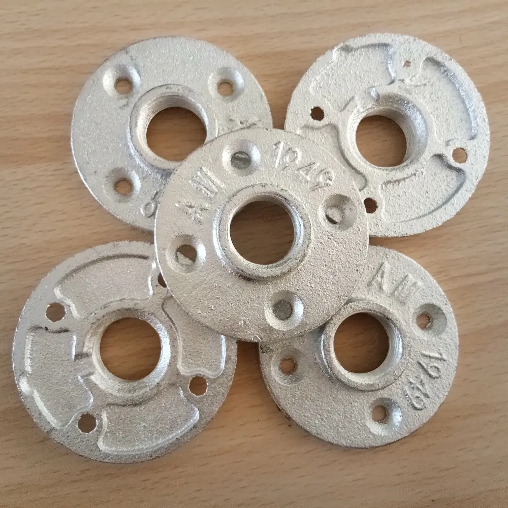 galvanized threaded iron flange 5 way pipe fitting