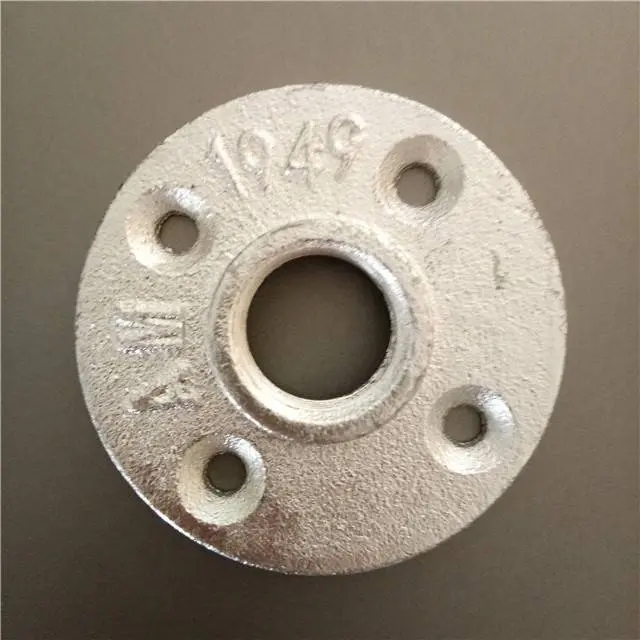 galvanized pipe NPT threaded floor flange