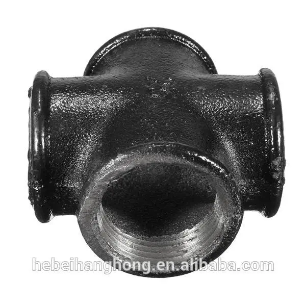 Mueller Industries 521-003Hc 1/2 Inch Black Cross Pipe Tees