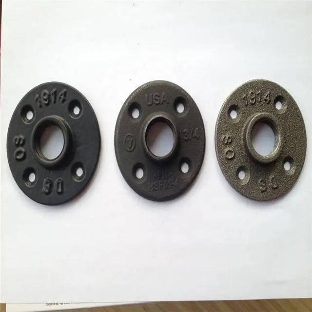 malleable iron fitting floor flange plate