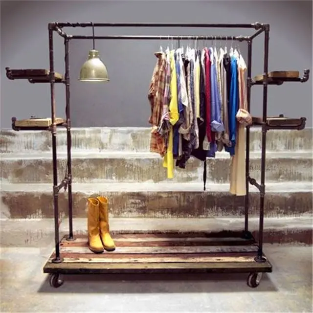Store Clothing Racks for 1/2'' or 3/4'' pipe fittings