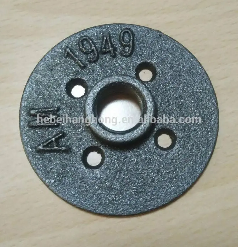 malleable iron fitting flange floor flange 1/2 black