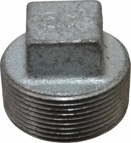 black male threaded plug malleable cast iron pipe fitting