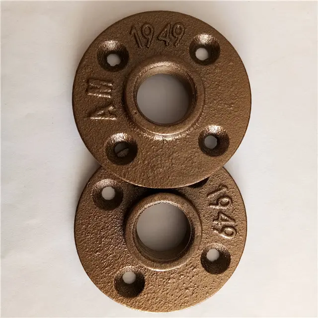 1/2'' brass malleable iron floor flange
