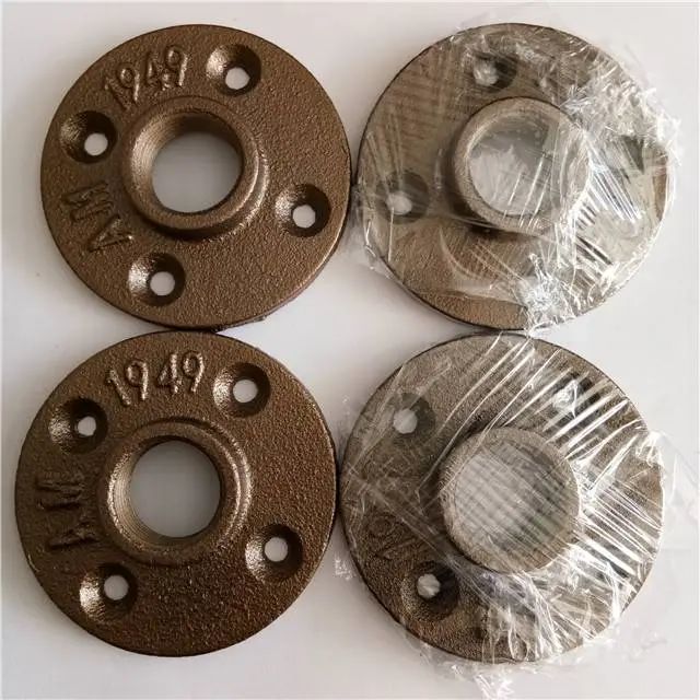 malleable thread brass floor flange iron pipe fittings
