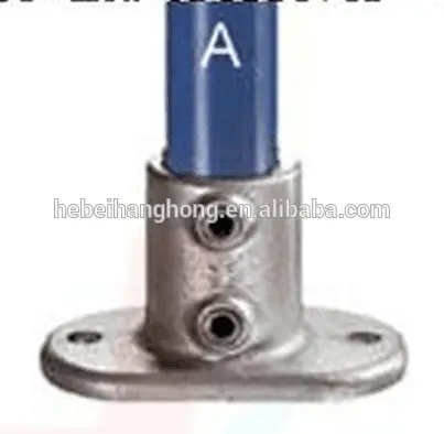 Hot galvanized cast iron standard railing flange key clamp fittings
