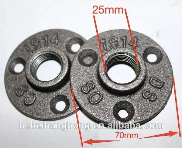 casting technics and floor flange,pipe fitting type 1/2 cast iron black floor flange