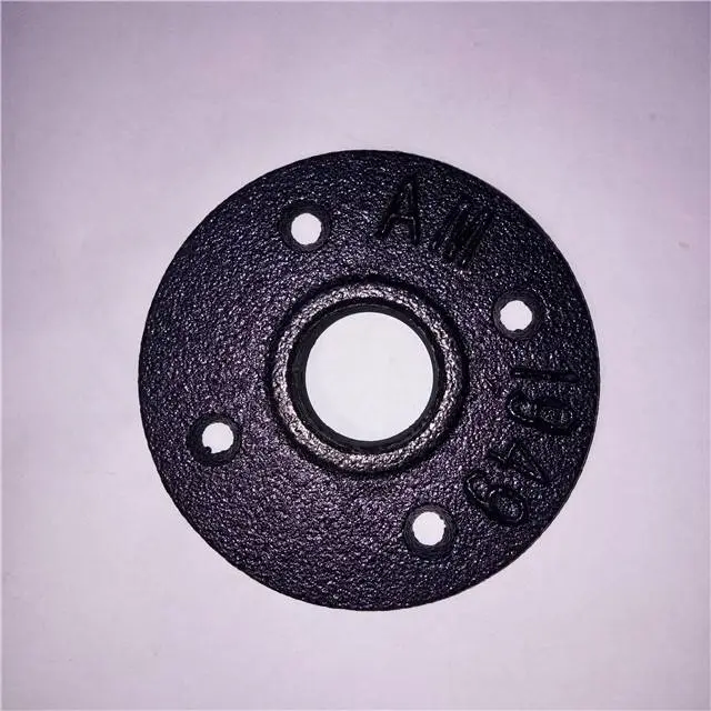decorative cast iron pipe 1'' floor flange