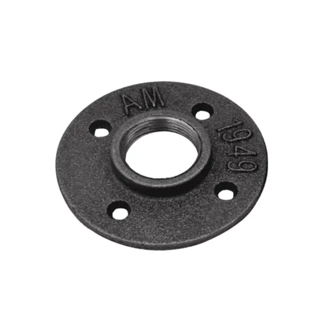 flanges floor 1/2-15/21 mm black cast iron 4 hole