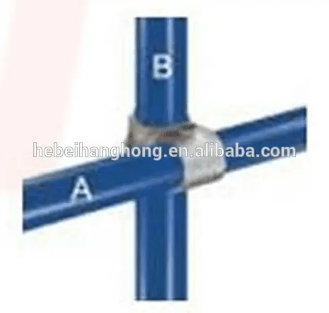 Galvanized cast iron crossover key clamp
