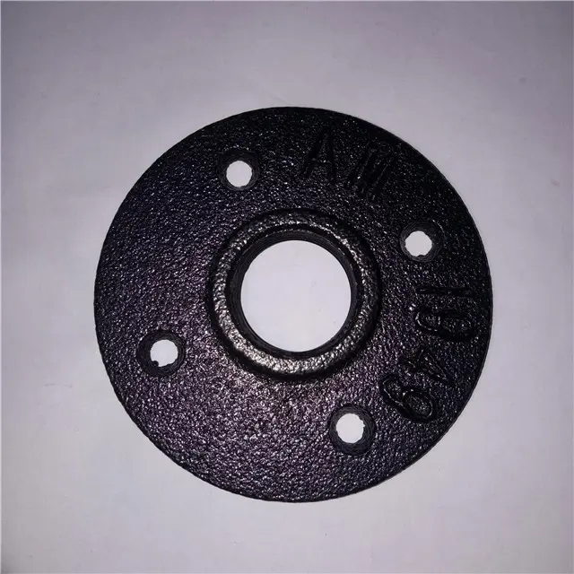 10pcs 1/2 Inch Threaded BSP Malleable Iron Pipe Fittings Floor Flange