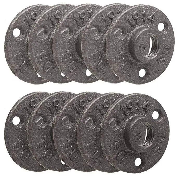 1/2'' 3/4'' malleable iron floor flange/black color