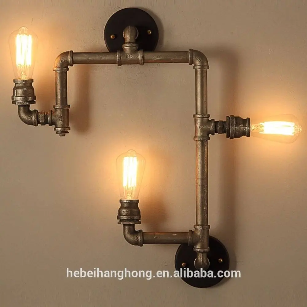 Vintage Industrial Water Pipe Light