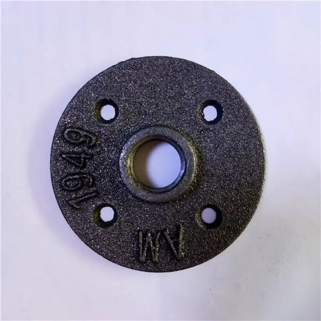Trade assurance supplier of 3/4 inch black floor flange used in original pipe furniture