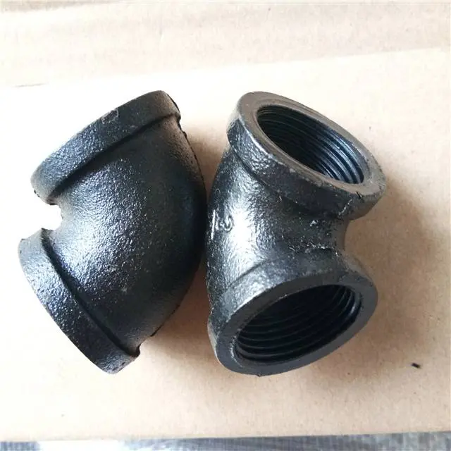 galvanized malleable iron pipe fittings, malleable cast iron 45/90 degree elbow