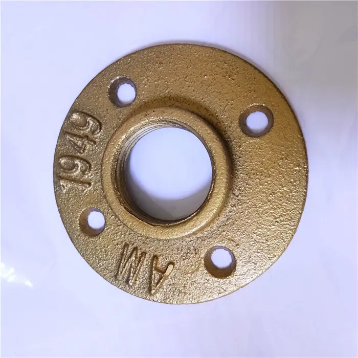 4 hole Flange cast iron pipe fittings/floor flange 3/4 inch