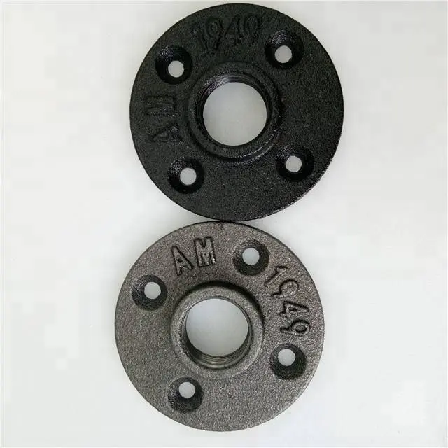 black, galvanized cast iron pipe fittings for garden bench leg parts
