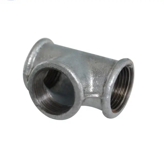 1 inch galvanized malleable iron pipe fittings tee