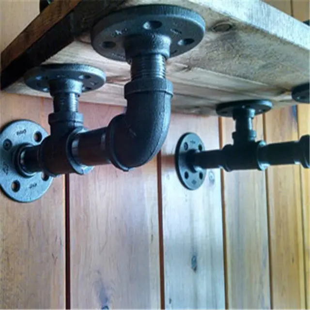 3/4 inch malleable wrought iron galvanized threaded flange and 5 way outlet cross pipe fitting