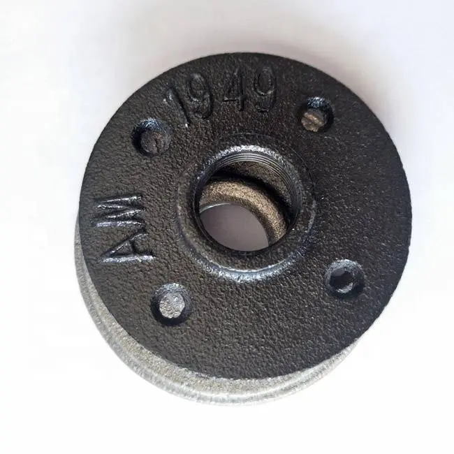 iron pipe handrail used floor flange