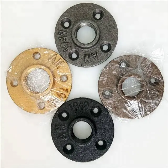 Build metal Industrial Furniture with Wood and malleable iron Pipes fittings