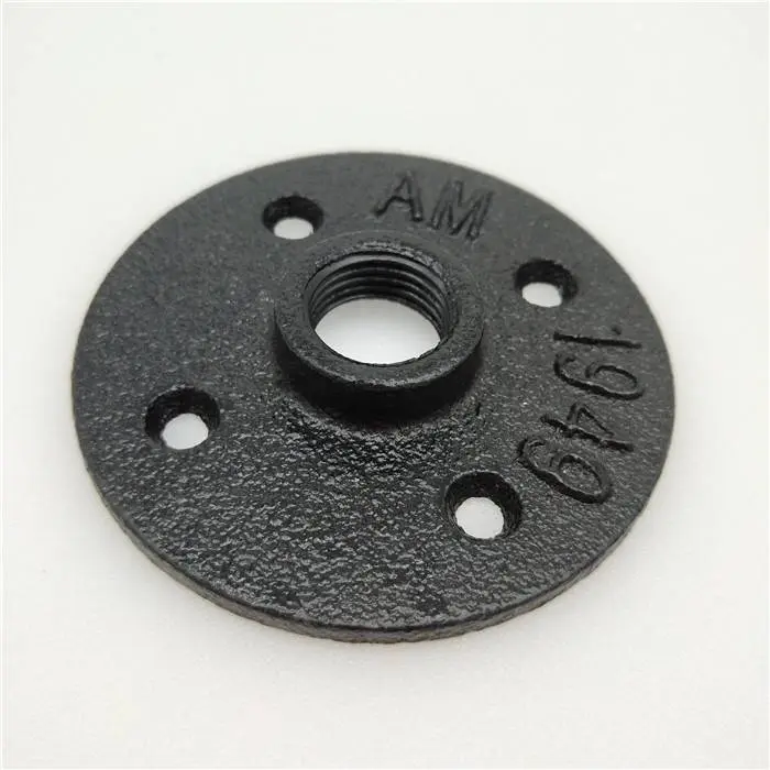 carbon steel pipe handrail black floor flange