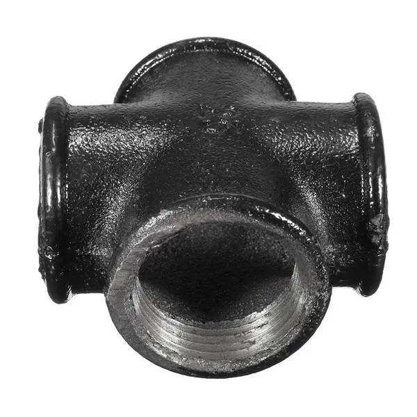 malleable iron pipe fittings cross for table