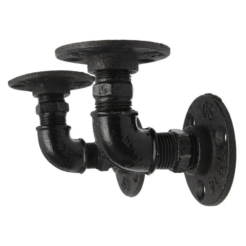 Black Malleable Iron 90-Degree Elbow