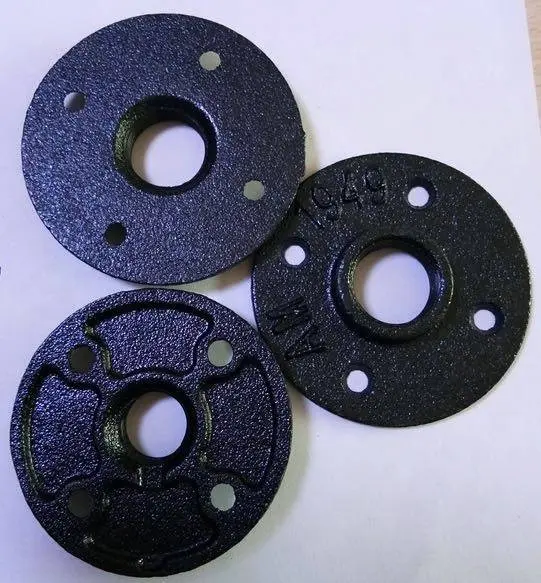15-20mm black cast iron pipe fitting reducer with electrostatic powder coating