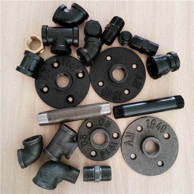 1/2″ 3/4″ malleable cast iron pipe and pipe fittings