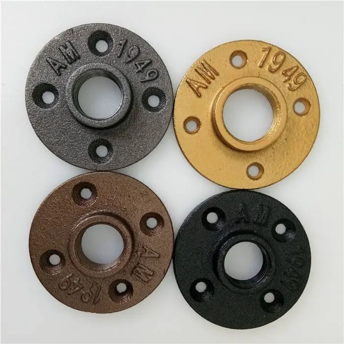 Malleable Iron Pipe Fitting Galvanized Flange for wall support pipe fittings