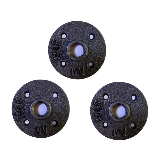 Malleable iron black metal decorative pipe fitting floor Flanges